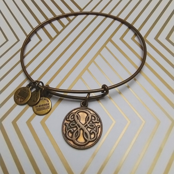 Alex & Ani Path of Life bracelet Strength Motivation Knowledge - Picture 2 of 5